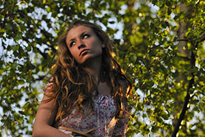 Flash HSS/Auto FP. Flash, front curtain, off-camera, very close to subject to balance with background